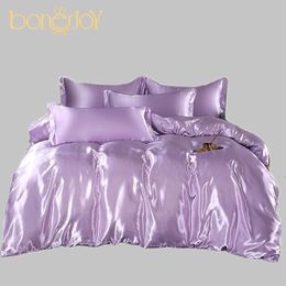 Beddengoed stelt bonenjoy 1 pc bedklep voor zomerse queenking maat quilt covers satijn parrure de lit 2 personnes tweepersoonsbeddenno kussensloop 230509