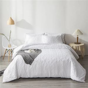 Beddengoedsets Bonenjoy Witte overtrek dekbedsets Kingsize set Dekbed met kussensloop voor tweepersoonsbed Eenpersoonsbed Linnen Euro 231101