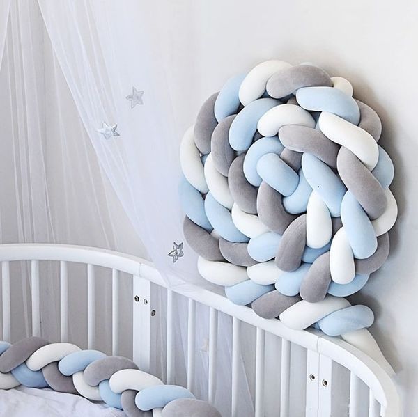 Ensembles de literie born Playpen Rail Cot Clôture Ensembles de literie Coussin pour berceaux Bassinet Infant Baby Bed Braid Pillow 230211