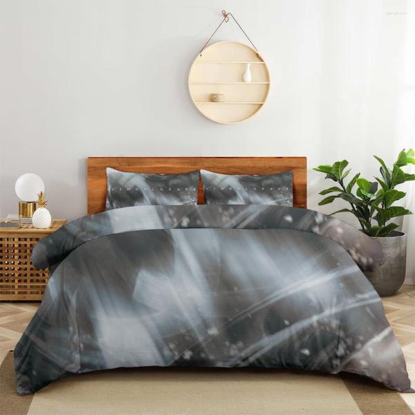 Conjuntos de ropa de cama Dibujos animados Luffy Solon Trend Print Artículos de moda de tres piezas para niños o adultos Funda de cama Funda de almohada