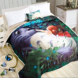 Ensembles de literie Cartoon Summer Couette Climatisation Couettes Coton Edredones Colchas Lavable Ar Condicionado Couverture Couvre-lit 150 200 cm