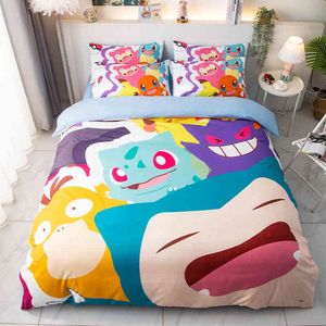 Beddengoed stelt Cartoon Geel Squirrel Australië /Europa /USA Full Queen King Size Quilt Dekbedoverkleed Kussensloop 2-3 stuks