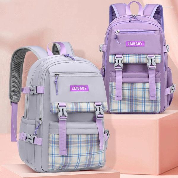 La literie définit les sacs d'enfants pour filles sacs d'école primaire 7-16y adolescents collège sac à dos décontracté en nylon mignon knapsack kids bookbag