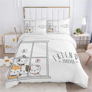 Beddengoed sets voor kinderen Baby Child Girls Boy140x200 Single quilt/comfortabel/dekbedoverdekbed Beddengoed Lassens Leuke vriend