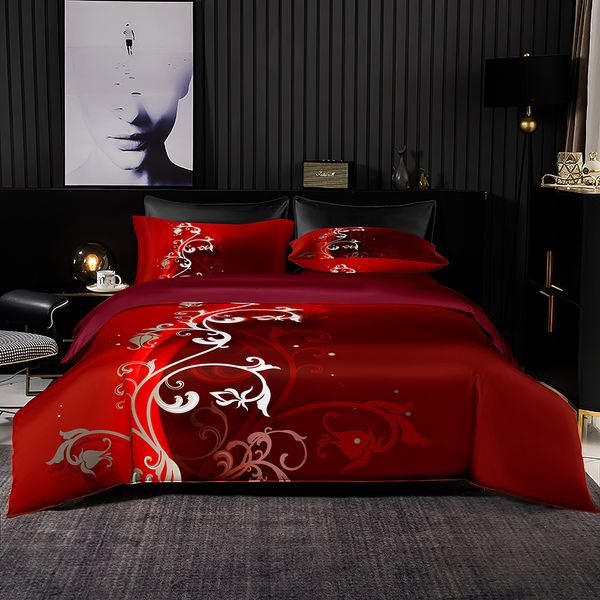 Ensembles de literie Ensemble de luxe chinois pour chambre à coucher couvre-lits doux lit maison 228x228 housse de couette qualité couette et taie d'oreiller 230215