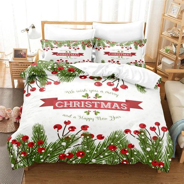 Ensemble de literie Décors de Noël Enfants Enfants en couette Cover Fashion Quilt Boys and Girls Consoard