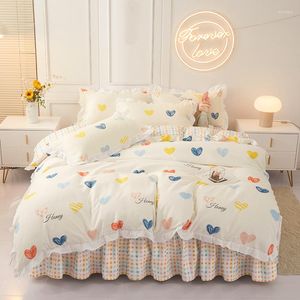 Beddengoed sets klassieke set bed linnen slaapkamers dekbedovertrek beddenbodem het laken quilt 220x240 160x200 voor king anime