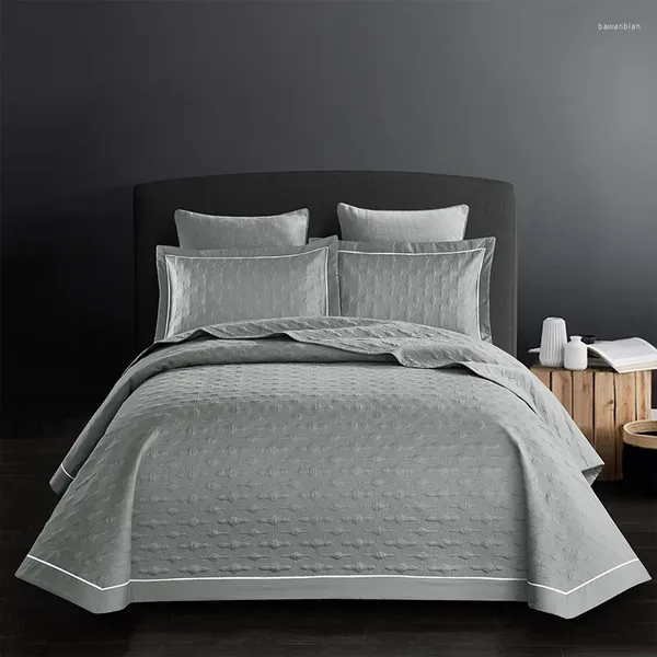 Juegos de ropa de cama algodón europeo 3D cama acolchada cubierta tatami tatami cubas de almohada de almohadillas de sofá 245 250 cm Tamaño 3pcs