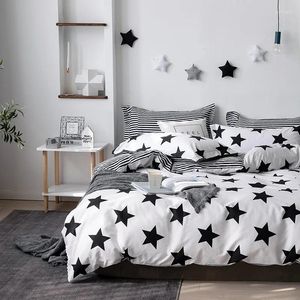 Juegos de cama de cama algodón sencilla sencilla cama lino nórdico nórdico buapazón de placa para almohadas