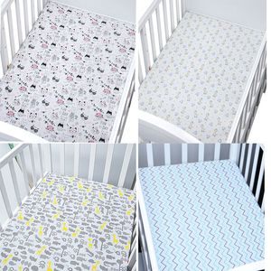 Ensembles de literie Les draps de berceau conviennent aux bébés et aux tout-petits dans l'ensemble de literie Muslinlife coton protecteur de matelas de berceau drap de lit de bébé pour la taille de berceau 230317