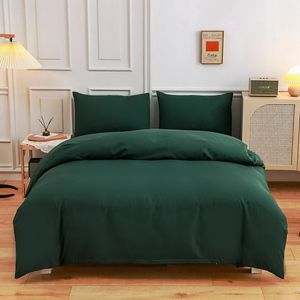 Ensembles de literie design vert foncé ensemble de literie maison housse de couette drap de lit taie d'oreiller roi reine pleine taille unique 3 pièces 4 pièces 230228