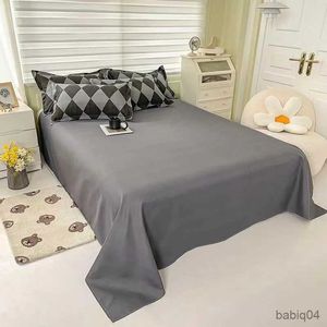 Beddengoedsets Tweepersoonsbedset Trooster Diamond Grid Grijs Beddengoed Nordic Dekbedovertrek 240x220 Euro met Laken Linnen Paar Queen Size