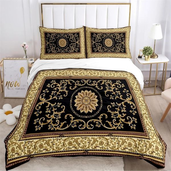 Ensembles de literie Housse de couette Boho Style persan Ensemble 3 pièces avec 2 oreillers Queen King Size Full Teen Women Bedroom Room Decor 231122