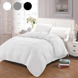 Ensembles de literie housse de couette blanc noir gris couette/couette/couverture double pleine reine roi double simple literie 220x240 200x200 150 231129