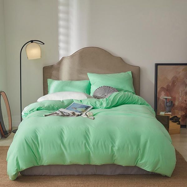 Juegos de cama E-star China Store Mint Green Four Of Knitted Cotton BedBedding