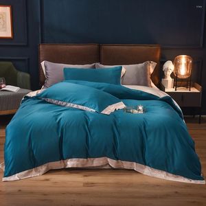 Conjuntos de ropa de cama Evich Cubierta de colchas de la hoja de cama Play de azul para el azul para una caja de almohada de alta calidad personalizable de tamaño simple y doble