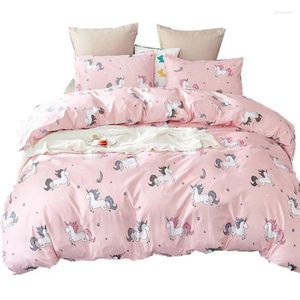 Sets de ropa de cama Linen de moda Linen de estilo simple Tapa edredón de sábanas planas colchas de almohada de almohada de lujo Invierno