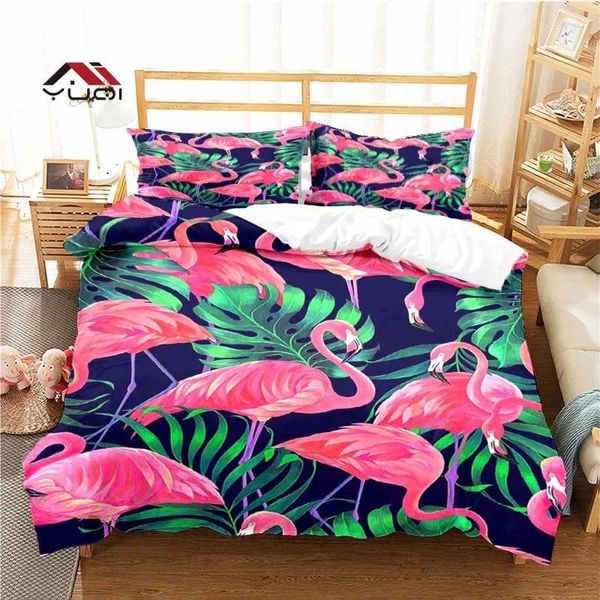 Conjuntos de ropa de cama Flamingo Animal Pattern Sport Cover Set para Aldult Kids Bed Game Game Contractor