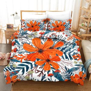 Beddengoed sets bloemenset volwassen dekbedomslag bloem bedrukt dekbed voor slaapkamer decorativ quilt/deken coverpillowcase