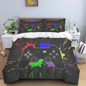 Beddengoedsets Gamecontrollerpatronen Troosterset Dekbedovertrek Beddekbed Kussensloop King Queen Size