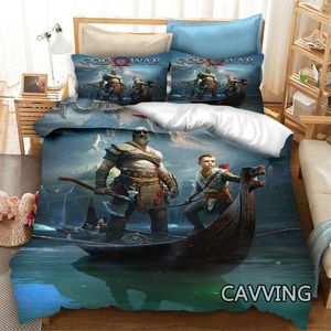 Ensembles de literie GOD OF WAR Ensemble imprimé en 3D Housses de couette Taies d'oreiller Couette Housse de couette (Tailles US / EU / AU) Home Textile H01