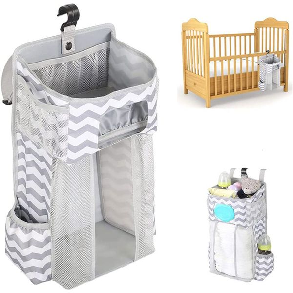 Ensembles de literie suspendus couche Caddy organisateur bébé empileur avec lingettes poche Essentials stockage 230923