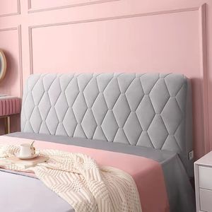 Ensembles de literie Couverture de tête de lit matelassée en velours doux beige de haute qualité