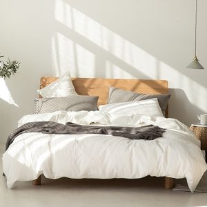 Conjuntos de ropa de cama de verano de alta calidad, cómodos, respetuosos con la piel, juego de colores sólidos a la venta 230721