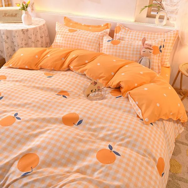 Juegos de cama Textiles para el hogar Flores Funda nórdica Funda de almohada Sábana AB Cubierta de edredón lateral Niño Niño Chica adolescente Ropa de cama Juego King Queen 220908