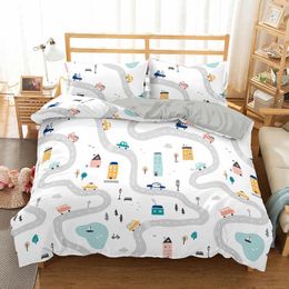 Beddengoed sets wagens de couette 135 bed cover voor kinderen thuis dekbedovertrekkingen edredon sprei reisgids slaapkamer kind