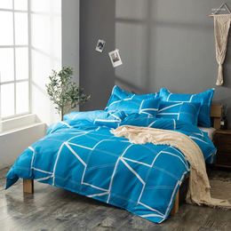 Juegos de ropa de cama Jane Spinning Conjunto de edredón geométrico Cubierta de edredón Rosa de alta calidad con caja de almohada Hzw01