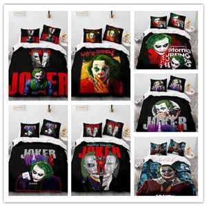 Ensembles de literie Joker Single Twin Full Queen King Size Couette Cartoon Couverture de lit Couette Taie d'oreiller 2-3 pièces