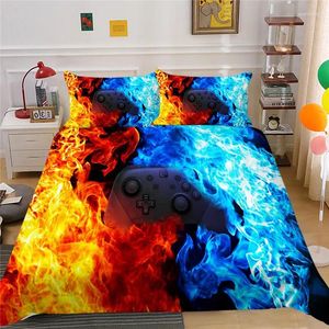 Conjuntos de ropa de cama para niños Video videojuegos Twin Dudvet Cover Set Boys Gamer Impresión Edredón de edredón de edredón