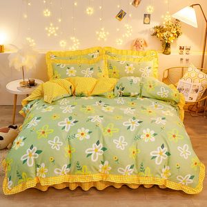 Ensembles de literie Kuup housse de couette kawaii ensemble de literie double taille fleur housse de couette 150x200 haute qualité tissu respectueux de la peau couverture de literie 230923