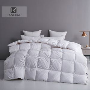 Beddengoed sets Lanlika Siberian Zero Sense 100 White Goose Down Quilt Dekbed voor Quiilt Winter Feather Double Queen King Family Sleep 230626