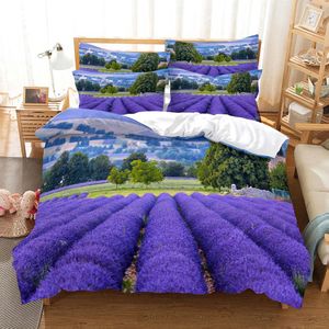 Juegos de ropa de cama juego de lavanda para dormitorio cama suave cama casa se aconseja edredón de tapa nórdica colcha de calidad y caja de almohada