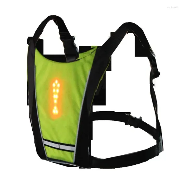 Conjuntos de ropa de cama LED Ciclismo inalámbrico Vest ME 20L MTB SEGURIDAD DE SEGURIDAD DE SEGURIDAD LIGUD Bicicleta Reflexión Control remoto