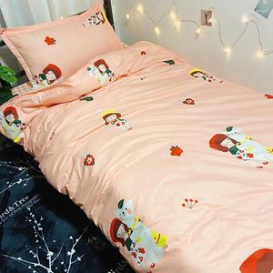 Ensembles de literie Leopard Print 4pcs Girl Boy Kid Bed Cover Set Duvet Adult Child Sheets thelwases Counfor