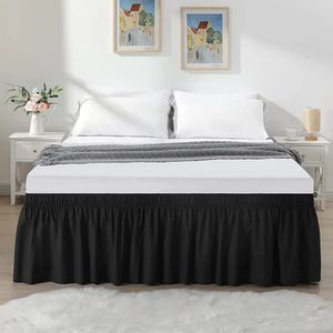 Beddengoed sets ly Wrap Around Ruffled Bed Skirt Home el zonder Surface Elastic Band Cover Couvre Lit 230626