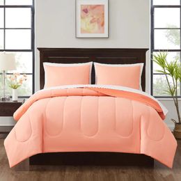 Beddengoedsets Mainstays Coral 7-delig bed in een tas dekbedset met lakens 231017