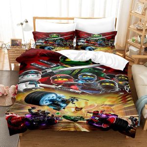 Beddengoed stelt ninjago's beddengoed met eenpersoonsbedelijk beddengoed beddengoed Aldalt Children's Bedding 3D printing anime beddengoed 230524