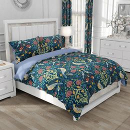 Beddengoed sets Noordse linnen dekbedovertrek King Euro 240x220 Size bed Set Deken Quilt Covers for Home Floral Bedeblees Bird 221206