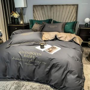 Beddengoed sets Noordse luxe set katoen zachte winter conforter eenvoudige kussenslopen slaapkamer ropa de cama home textiel db60cd