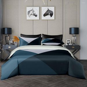 Beddengoed sets Noordse minimalistische stijl dekbedoverdek set 220x240 faux satijn gladde zachte quilt 220x260 met kussensloop