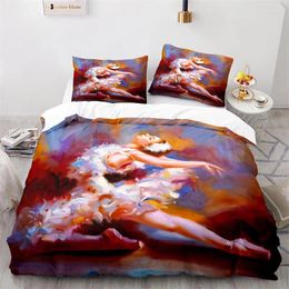 Ensembles de literie peinture à l'huile couvret King Résumé ART ART PRINT SET Microfibre Paysage d'arbre à arbre pour enfants Décor de chambre pour adolescents