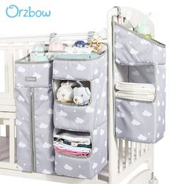Juntos de ropa de cama Orzbow Baby Bed Organizer Bolsas colgantes para bolsas de almacenamiento de pañales de cunas nacidos Organizador de cuidado de bebés Bolsas de lecho de cama infantil 230213
