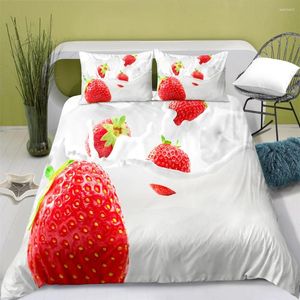 Ensembles de literie Polyester Strawberry Coup de couette