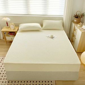 Ensembles de literie Premium Mattress imperméable Housse de protecteur en lit matelassé en coton A- tricot jusqu'à 30 cm de profondeur H240521 SVLH