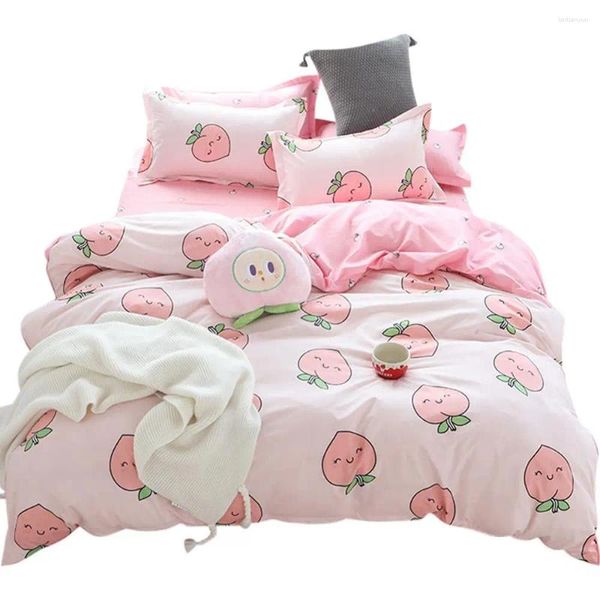 Ensemble de literie Princess Imprimé Home Set Lovely Pattern Fashion Fashion High Quality Counterter Quilt Lit Sheets