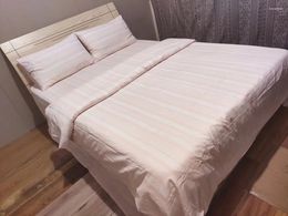 Conjuntos de ropa de cama Productos Pure Algodón de algodón Tardo de cuatro piezas de cuatro piezas de cama de costura de comercio exterior suave y grueso dos